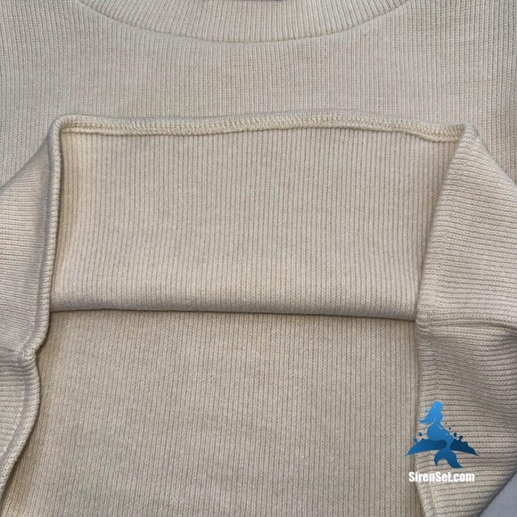 1158 NWT Choosy Elsa Crop Sweater – Size XS – Cream - Picture 8 of 12